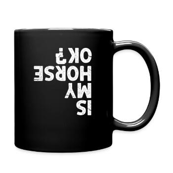 Rider Show Jumping Rider Horse Gift - Full Colour Mug - black - Right