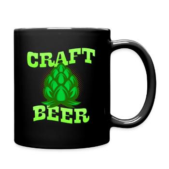 Bière artisanale - Mug uni - noir - Droite