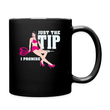 Funny darts shirt - Full Colour Mug - black - Right