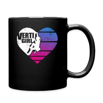 Vertigirl Climbing Coeur Escalade Bouldern - Mug uni - noir - Droite