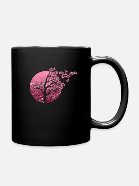 Baum Japan Asien - Tasse einfarbig - Schwarz
