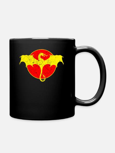 Drache - Tasse einfarbig - Schwarz