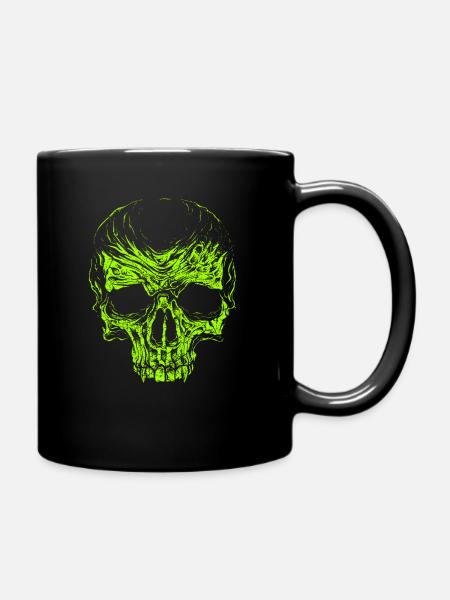 Skull skull skull vampire - Full Colour Mug - black