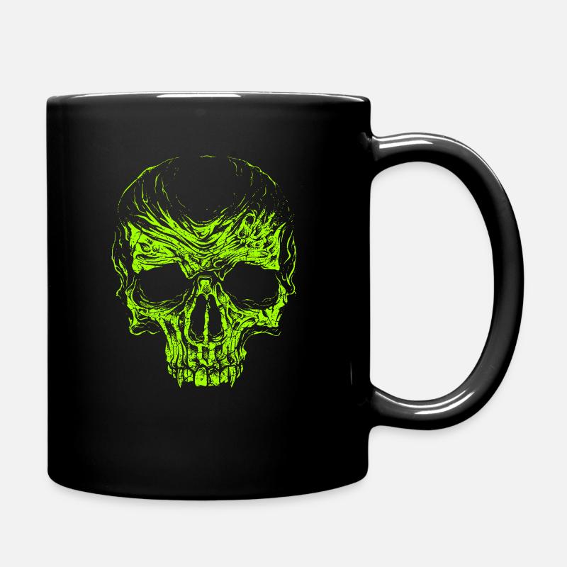 Totenkopf Skull Schädel Vampir - Tasse einfarbig - Schwarz