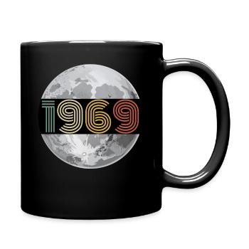 1969 lune anniversaire des 50 ans - Mug uni - noir - Droite