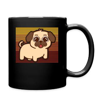 Pug Dog Puppy Puppy - Mug uni - noir - Droite