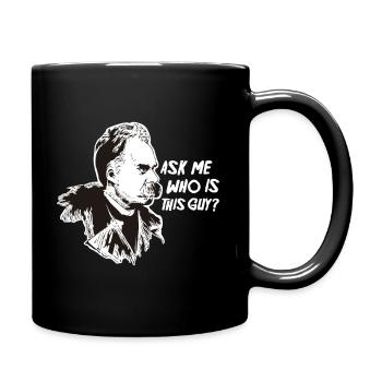Nietzsche Philosophy Philosopher Thinker - Full Colour Mug - black - Right