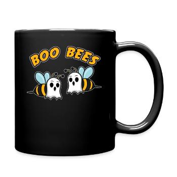 Halloween Geist Boo Bees Bienen Spuk Cool Geschenk - Tasse einfarbig - Schwarz - Rechts