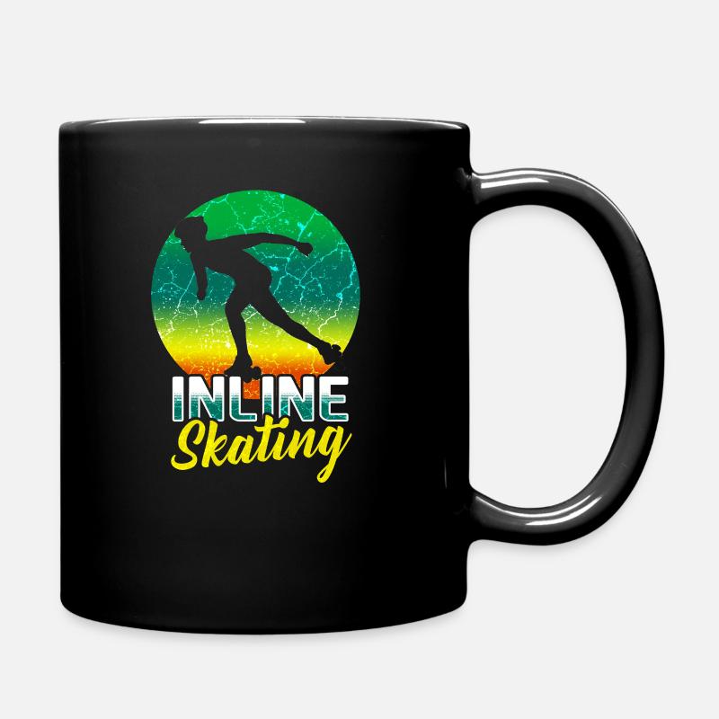 Inline Skating Inlineskaten - Tasse einfarbig - Schwarz