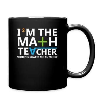 Mathe - Tasse einfarbig - Schwarz - Rechts