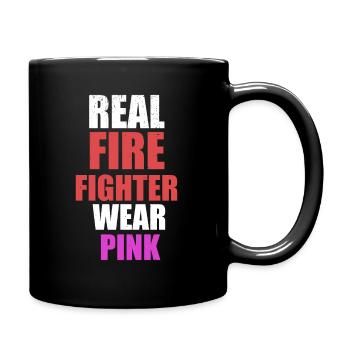 Héros des pompiers - Mug uni - noir - Droite