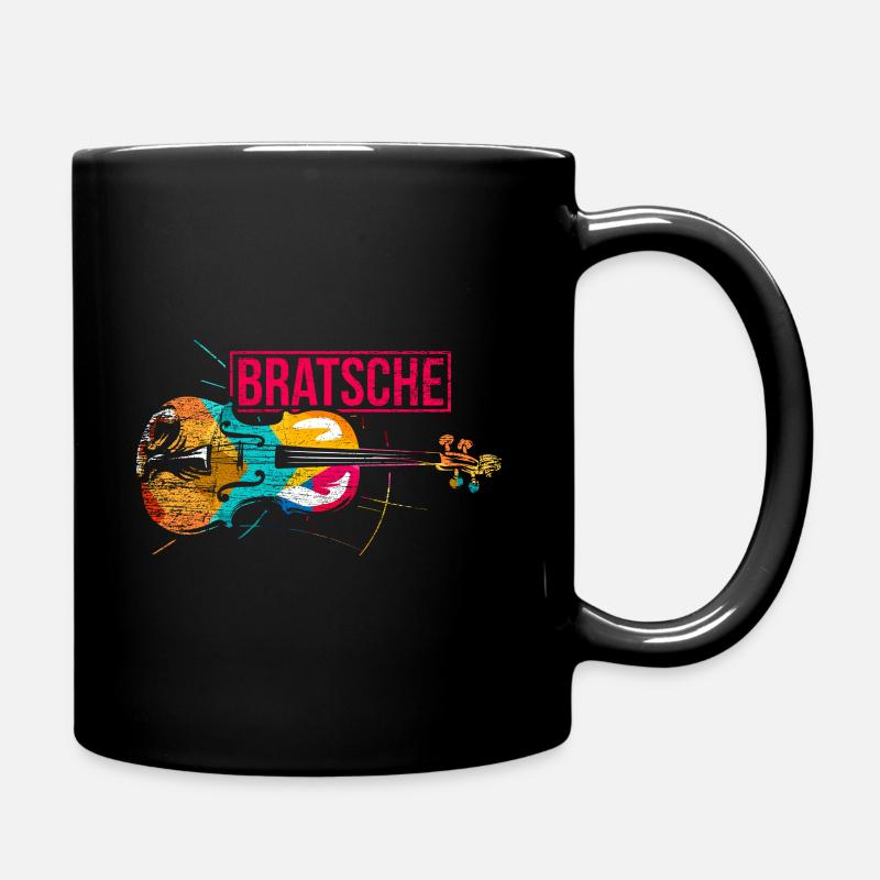 Bratsche Geschenk - Tasse einfarbig - Schwarz