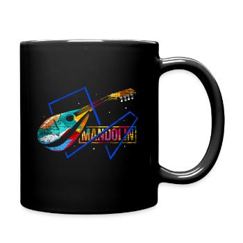 Mandoline Polygone Cadeau - Mug uni - noir - Droite
