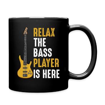Gitarren Bassist Lustige Sprüche Cool Geschenkidee - Tasse einfarbig - Schwarz - Rechts