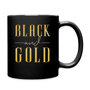Noir Et Or Non 2 - Mug uni - noir - Droite