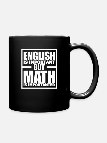 Math anglais - Mug uni - noir