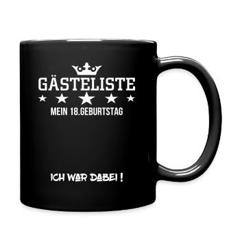 18th birthday - Full Colour Mug - black - Right