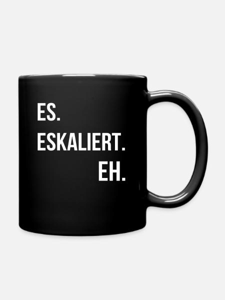 Techno - Tasse einfarbig - Schwarz