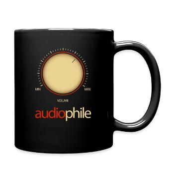 Amplifier Hi-Fi Vintage Stereo Audiophile Volume - Full Colour Mug - black - Right