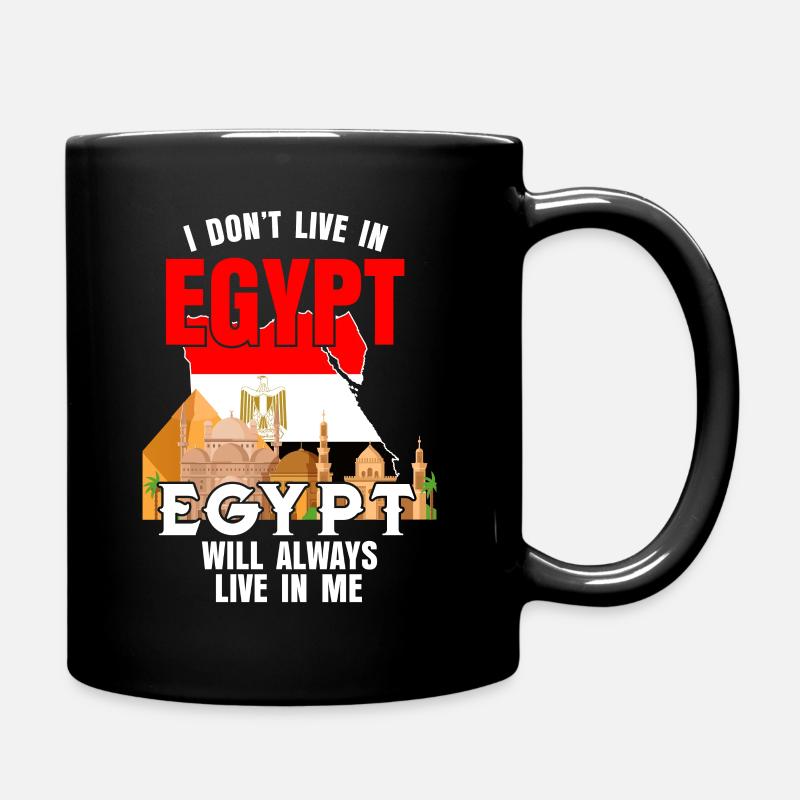 Ägypten - Tasse einfarbig - Schwarz