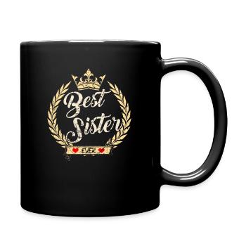 Best Sister Beste Schwester - Full Colour Mug - black - Right