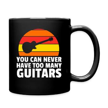 Musik Gitarre E-Gitarre Gitarrist Musiker Geschenk - Tasse einfarbig - Schwarz - Rechts