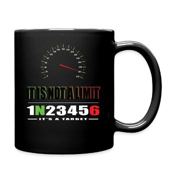 Motorrad Straßenmotorrad Superbike Geschenk - Tasse einfarbig - Schwarz - Rechts
