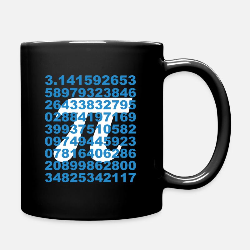 Pi Zahl - Tasse einfarbig - Schwarz
