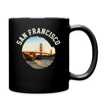 San Francisco - Tasse einfarbig - Schwarz - Rechts