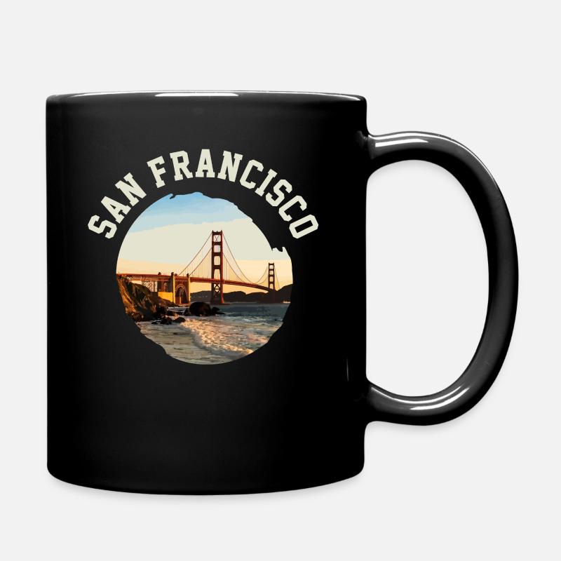 San Francisco - Full Colour Mug - black