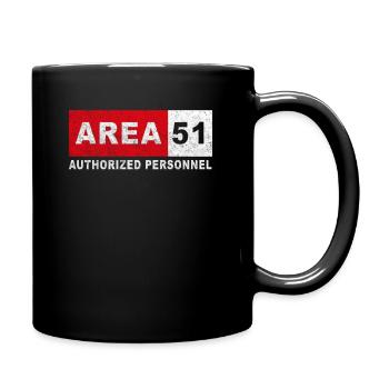 Area 51 Authorized Personnel - Full Colour Mug - black - Right