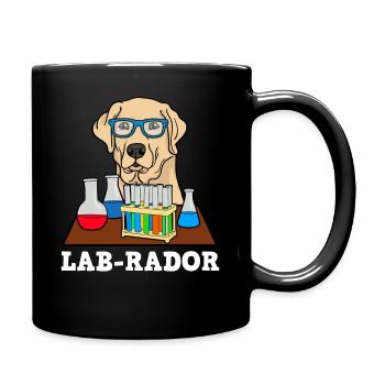Cadeau de biologie de laboratoire de chien de laboratoire de Rador de Labrador - Mug uni - noir - Droite