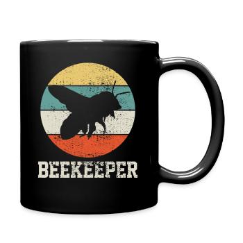 Imker - Tasse einfarbig - Schwarz - Rechts