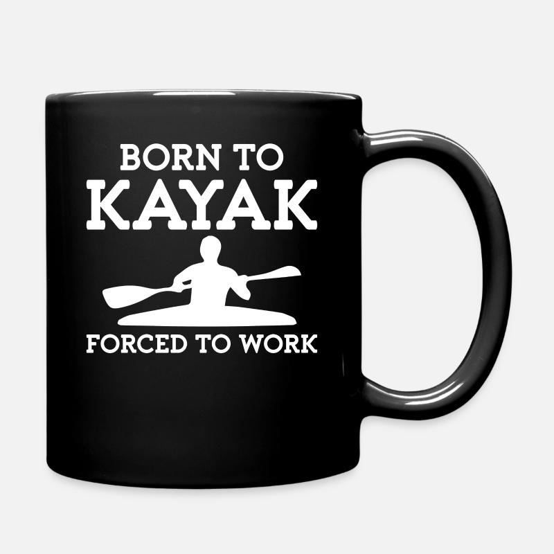 Born for the Kayak - Full Colour Mug - black