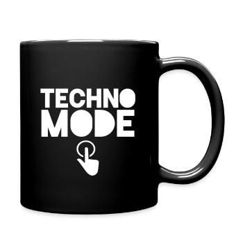 Techno Techno party House Electrique Raver Raven - Mug uni - noir - Droite