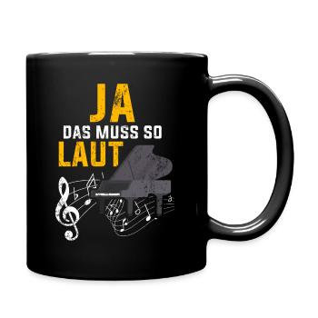 Piano Classical Music Jazz Musician Gift - Full Colour Mug - black - Right