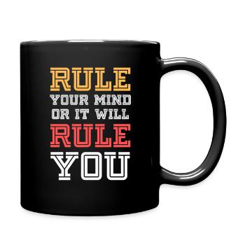 Inspiring Quotes - Full Colour Mug - black - Right