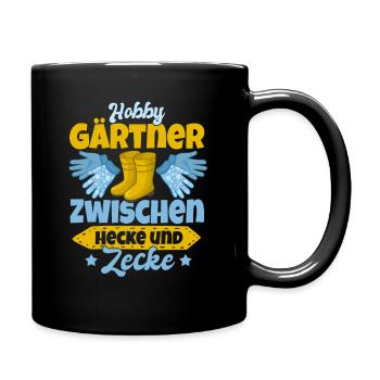 Gärtner Garten Geschenk Gartenarbeit Geschenk - Tasse einfarbig - Schwarz - Rechts