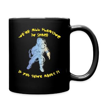 Astronaut Science Space - Full Colour Mug - black - Right