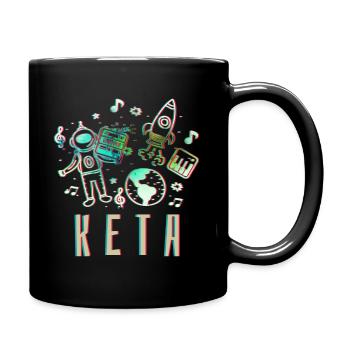 Keta Ketamin Drogen - Tasse einfarbig - Schwarz - Rechts
