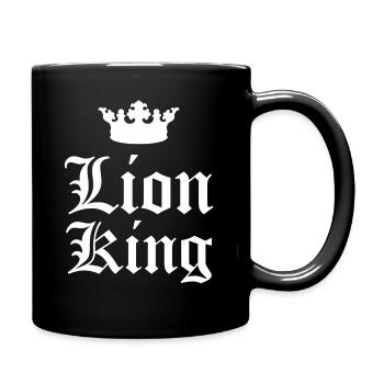 Roi lion - Mug uni - noir - Droite