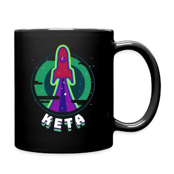 Keta Kéta Kétamine Drogue vaisseau spatial - Mug uni - noir - Droite