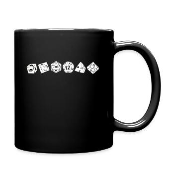 RPG Cube Dice Dragons CUBE CHAIN Chemise - Mug uni - noir - Droite