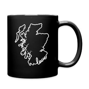 Scotland Scots Love - Full Colour Mug - black - Right