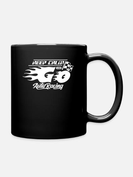 Motorsport Car Racing Racer Race - Full Colour Mug - black