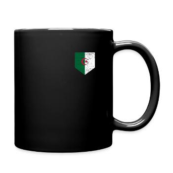 Algerien Flagge - Tasse einfarbig - Schwarz - Rechts