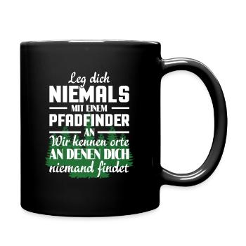 Pfadfinder - Tasse einfarbig - Schwarz - Rechts