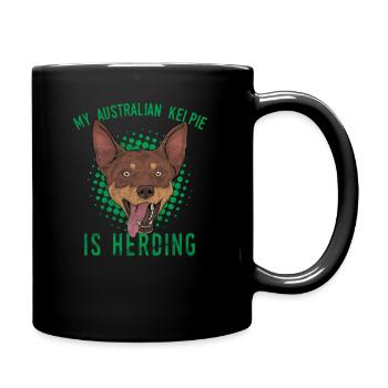Australian kelpie - Full Colour Mug - black - Right