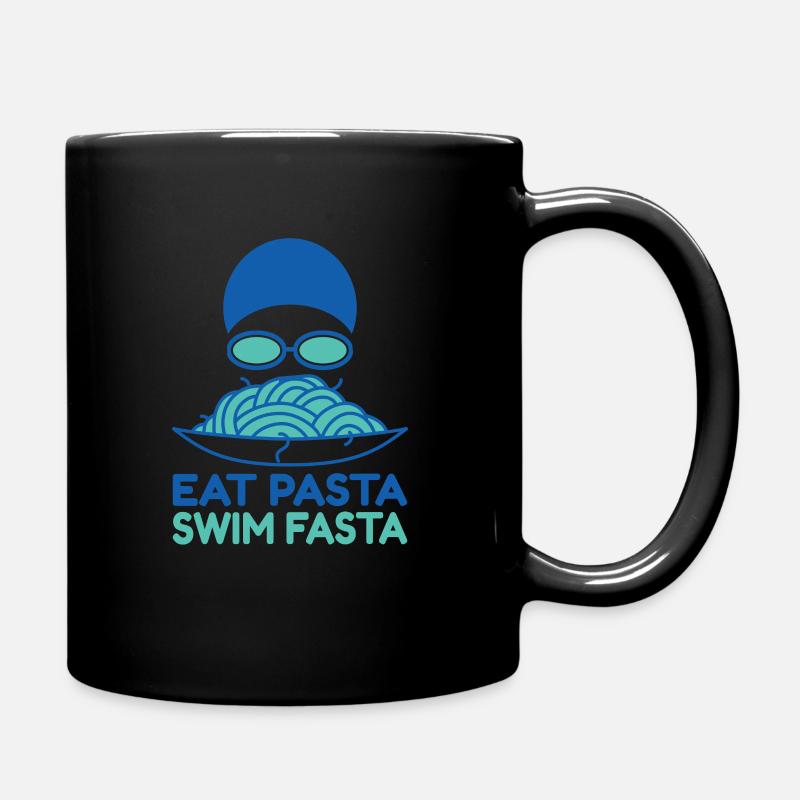 Fun swimming swim fasta design. - Full Colour Mug - black