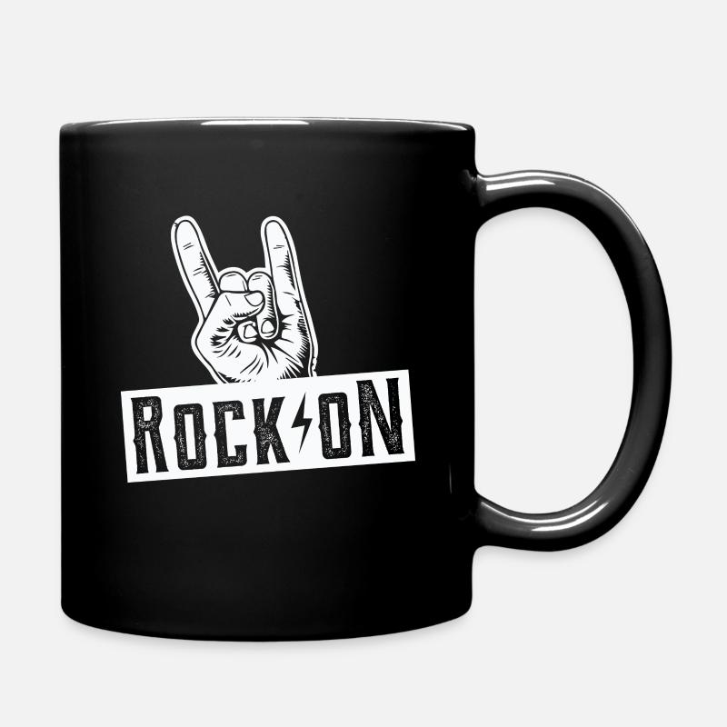 Rock On Rock and Roll - Tasse einfarbig - Schwarz